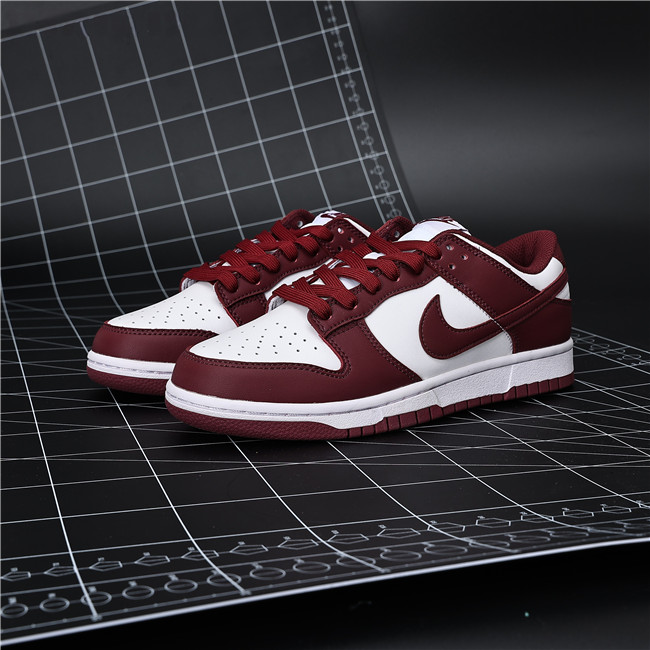 Women's Dunk Low Red/White Shoes 238